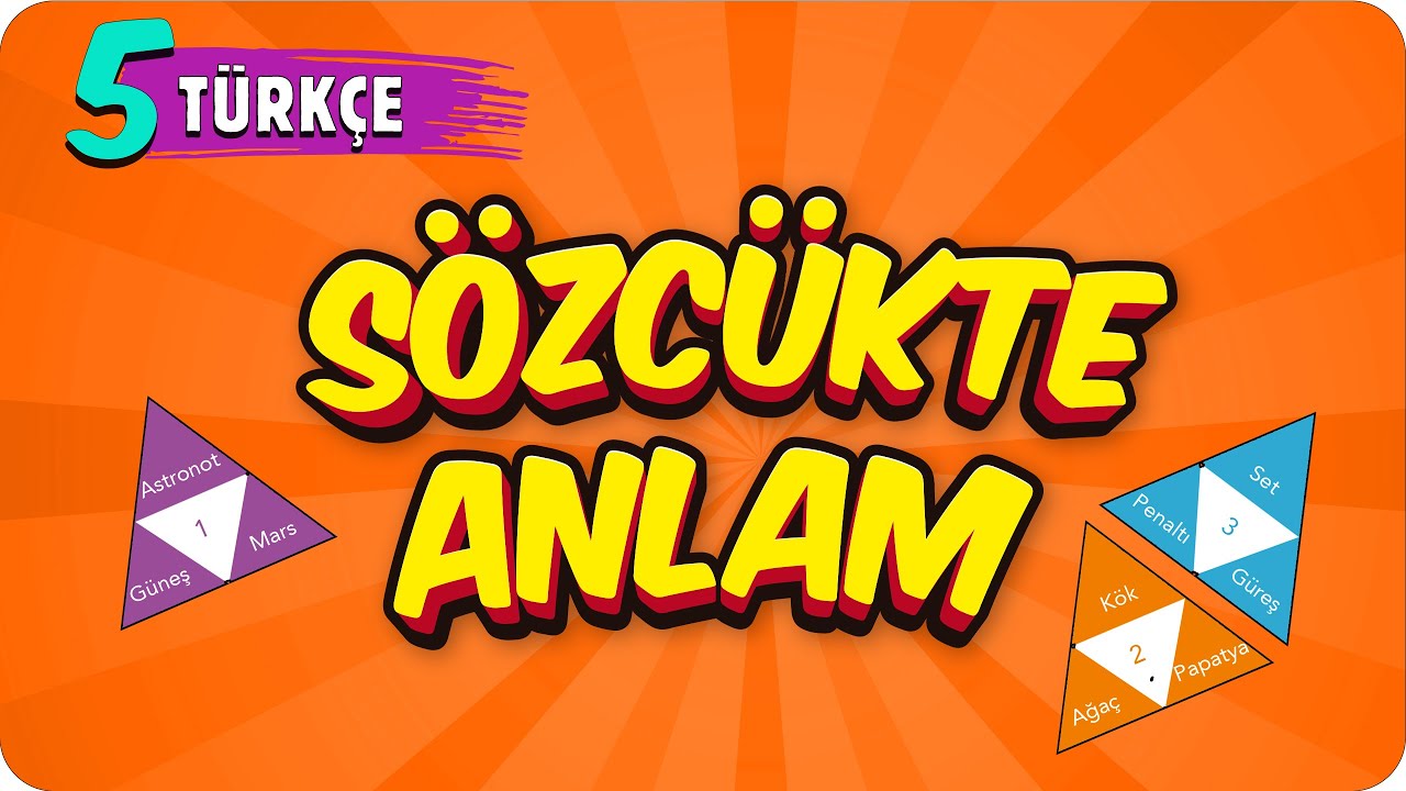 5. Sınıf Türkçe: SÖZCÜKTE ANLAM #2022