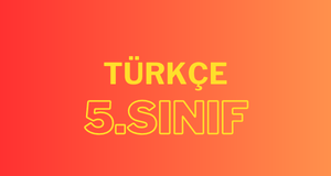 5. sınıf türkçe dersi