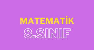 8. sınıf matematik