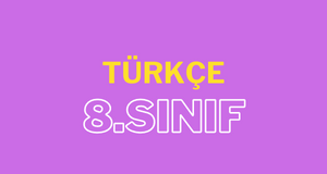 8. sınıf türkçe