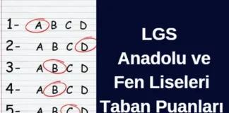 Lise Taban Puanları