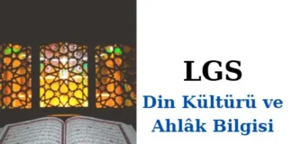 LGS Din Kültürü ve Ahlâk Bilgisi