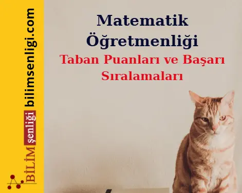 Matematik Öğretmenliği Bölümü (Sayısal) Taban Puanları ve Sıralamaları (2025/2024) 1 Matematik Öğretmenliği Bölümü