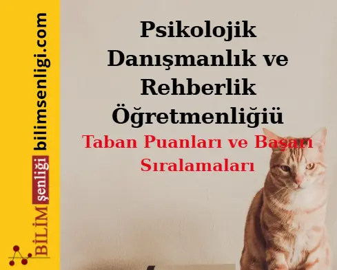 Psikolojik Danışmanlık ve Rehberlik Öğretmenliği Bölümü (Eşit Ağırlık) Taban Puanları ve Sıralamaları (2025/2024) 1 Psikolojik Danışmanlık ve Rehberlik Öğretmenliği Bölümü