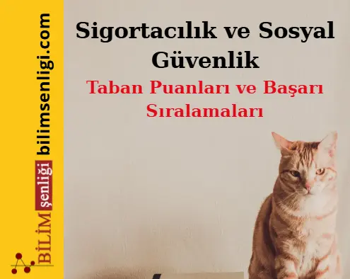 Sigortacılık ve Sosyal Güvenlik Bölümü (Eşit Ağırlık) Taban Puanları ve Sıralamaları (2025/2024) 1 Sigortacılık ve Sosyal Güvenlik Bölümü