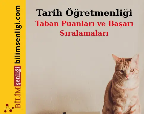 Tarih Öğretmenliği Bölümü (Sözel) Taban Puanları ve Sıralamaları (2025/2024) 1 Tarih Öğretmenliği Bölümü