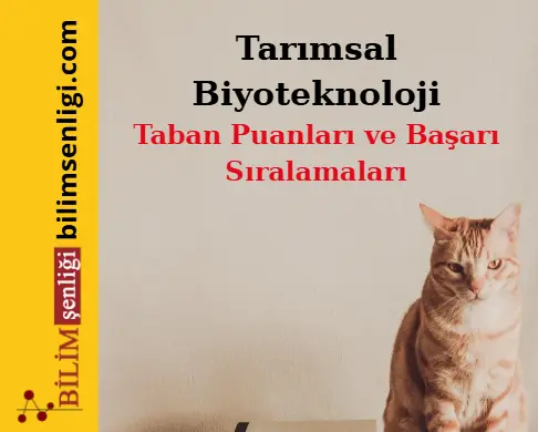 Tarımsal Biyoteknoloji Bölümü (Sayısal) Taban Puanları ve Sıralamaları (2025/2024) 1 Tarımsal Biyoteknoloji Bölümü